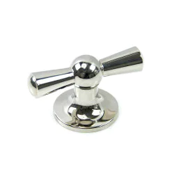 Croft 5101 Polished Nickel Crossed Cupboard Knob