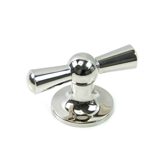 Croft 5101 Polished Nickel Crossed Cupboard Knob