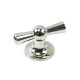 Croft 5101 Polished Nickel Crossed Cupboard Knob