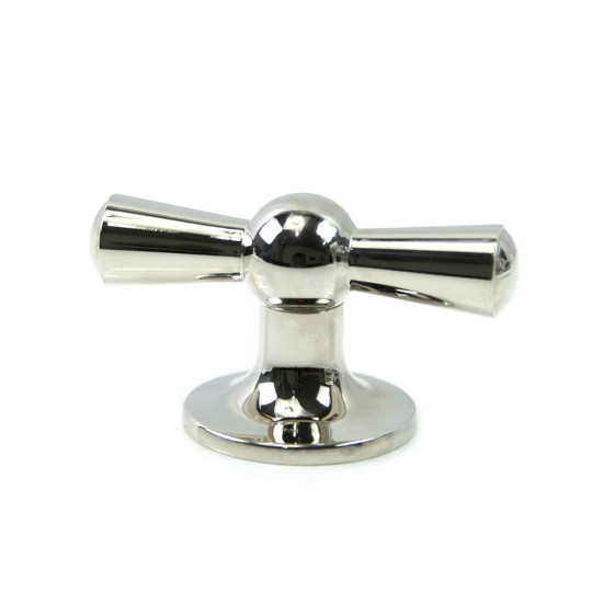 Croft 5101 Polished Nickel Crossed Cupboard Knob