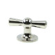 Croft 5101 Polished Nickel Crossed Cupboard Knob