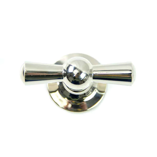 Croft 5101 Polished Nickel Crossed Cupboard Knob