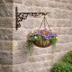 Fleur De Lys Cast Iron Hanging Basket Bracket