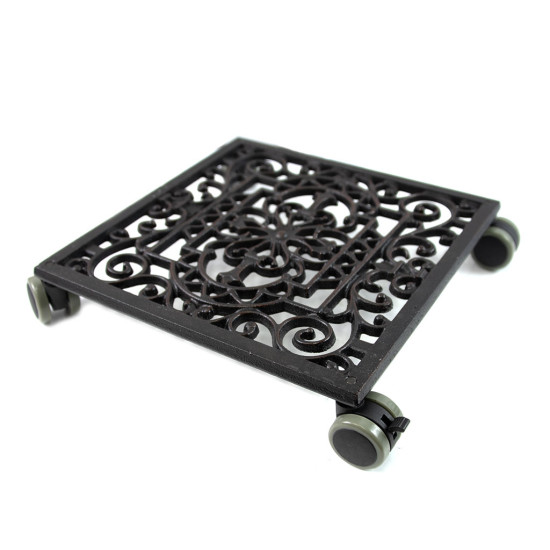 Square Cast Iron Plant Stand/Trolley