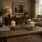 Hand Forged Double Table Candle Holder