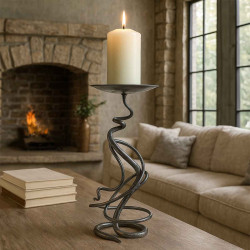 Hand Forged Single Tangle Candle Holder