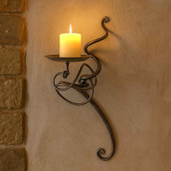 Hand Forged Single Tangle Wall Sconce