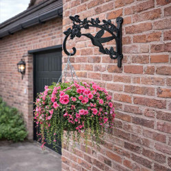 Hummingbird Cast Iron Hanging Basket Bracket