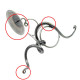 Hand Forged Single Tangle Wall Sconce - Seconds