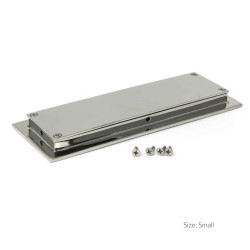 Art Deco Rectangular Pull - Polished Marine Stainless Steel