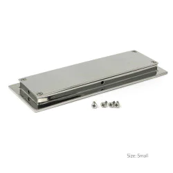 Art Deco Rectangular Pull - Polished Marine Stainless Steel