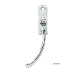 Polished Chrome Slim Peardrop Espagnolette Casement Fastener