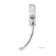 Polished Chrome Slim Peardrop Espagnolette Casement Fastener