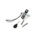 Polished Chrome Slim Peardrop Espagnolette Casement Fastener