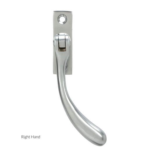 Satin Chrome Slim Peardrop Espagnolette Casement Fastener