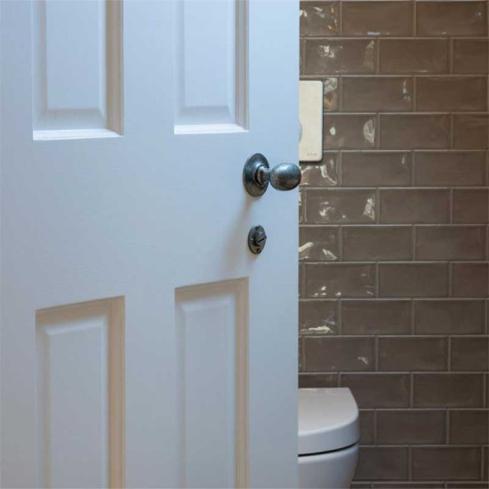 Blacksmith Pewter Patina Rustic Bathroom Thumbturn