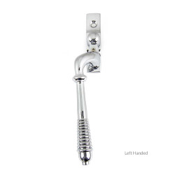 Reeded Espagnolette Casement Fastener - Polished Chrome