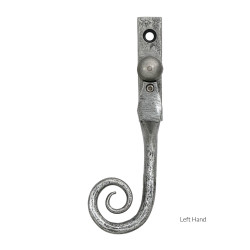 Blacksmith Pewter Patina Monkeytail Espagnolette Casement Fastener - Small