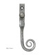 Blacksmith Pewter Patina Monkeytail Espagnolette Casement Fastener - Small
