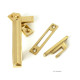 Polished Brass Locking Art Deco Fastener