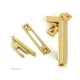 Polished Brass Locking Art Deco Fastener