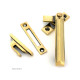 Aged Brass Locking Art Deco Fastener