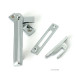 Polished Chrome Locking Art Deco Fastener - LH