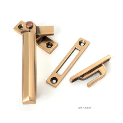 Polished Bronze Locking Art Deco Fastener