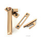 Polished Bronze Locking Art Deco Fastener - LH