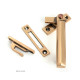 Polished Bronze Locking Art Deco Fastener - LH