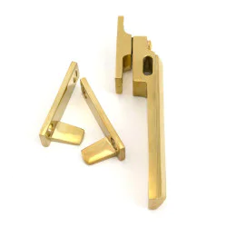 Polished Brass Night-Vent Locking Art Deco Fastener