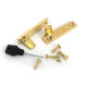 Polished Brass Night-Vent Locking Art Deco Fastener