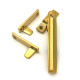 Polished Brass Night-Vent Locking Art Deco Fastener