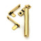 Aged Brass Night-Vent Locking Art Deco Fastener