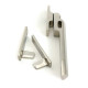 Polished Nickel Night-Vent Locking Art Deco Fastener
