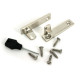 Polished Nickel Night-Vent Locking Art Deco Fastener
