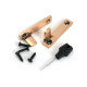 Polished Bronze Night-Vent Locking Art Deco Fastener
