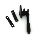 Matt Black Night-Vent Locking Reeded Fastener (Steel Window)