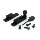 Black Beehive Quadrant Fastener - Narrow