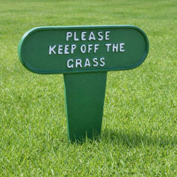 Keep off the grass sign spike - Large