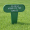 Keep off the grass sign spike - Large