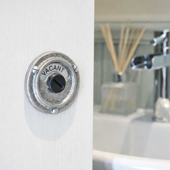 Kirkpatrick 1150 Bathroom Privacy Bolt - Pewter Finish