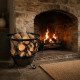 Large Rustic Log Basket