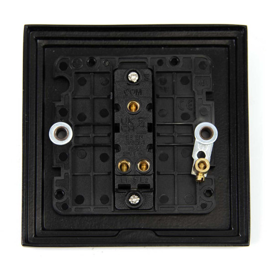 Black Single Light Switch