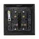Black Double Light Switch