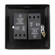 Black Double Dimmer Switch
