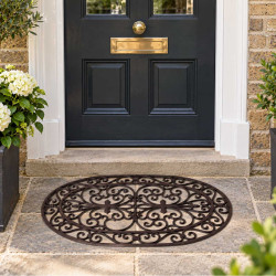Oval Scroll Door Mat