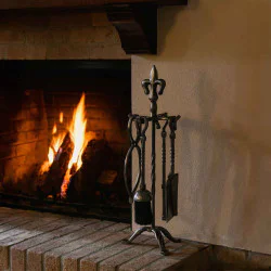 Pewter Fleur De Lys Companion Set