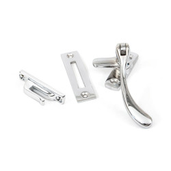 Polished Chrome Pear Drop Casement Fastener