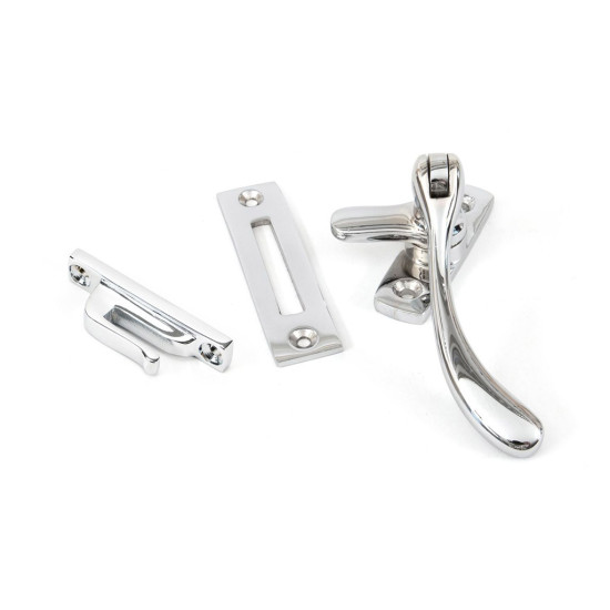 Polished Chrome Pear Drop Casement Fastener